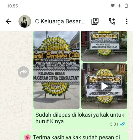 Pengiriman Papan Bunga Duka Hegarmanah Cidolog