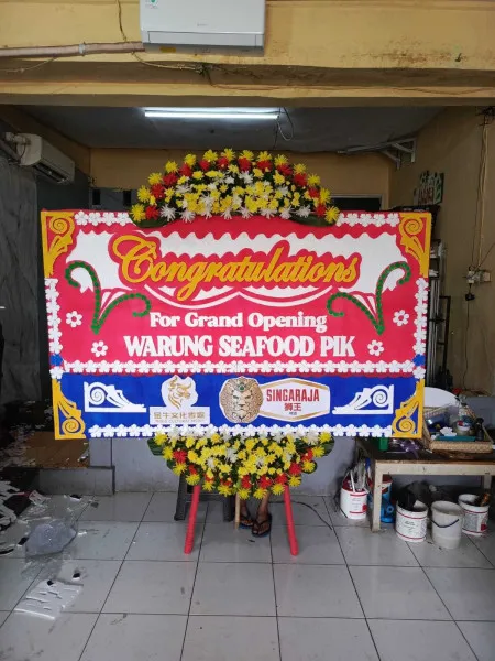 Papan Bunga Ucapan Selamat Hegarmanah Cidolog